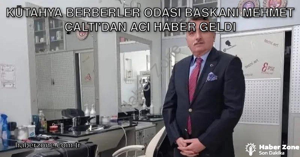 "Kütahya Berberler Odası Başkanı Mehmet Çaltı'dan Acı Haber Geldi" başlıklı haber için fotorealistik