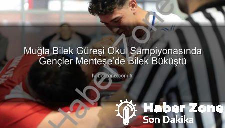 Muğla Bilek Güreşi Okul Şampiyonasında Gençler Menteşe’de Bilek Büküştü