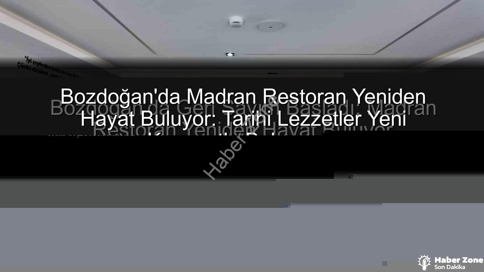 Madran Restoran - Bozdoğan'da Tarihi Bir Dönüşüm: Madran Restoran Yeniden Açılıyor, İşte Detaylar!