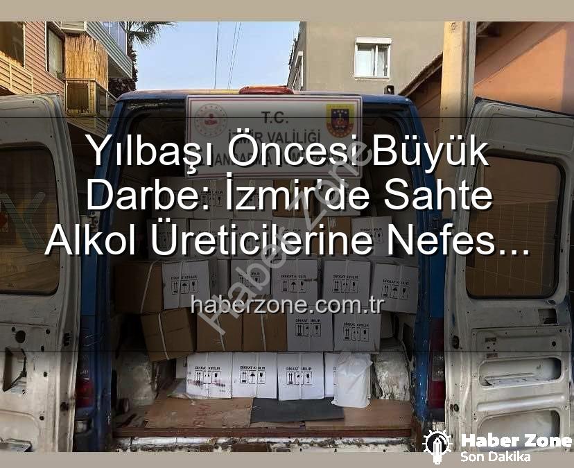 sahte alkol operasyonu - Yılbaşı Öncesi Büyük Darbe: İzmir'de Sahte Alkol Üreticilerine Nefes Kestiler!
