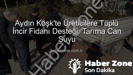Aydın Köşk’te Üreticilere Tüplü İncir Fidanı Desteği: Tarıma Can Suyu