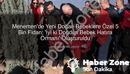 Menemen’de Minik Bir Nefes, Yeşil Bir Gelecek: 5 Bin Fidan Yeni Doğana Umut Oldu