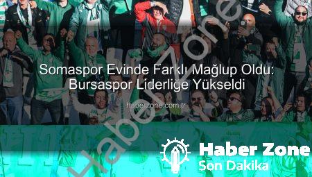 Somaspor Evinde Farklı Mağlup Oldu: Bursaspor Liderliğe Yükseldi