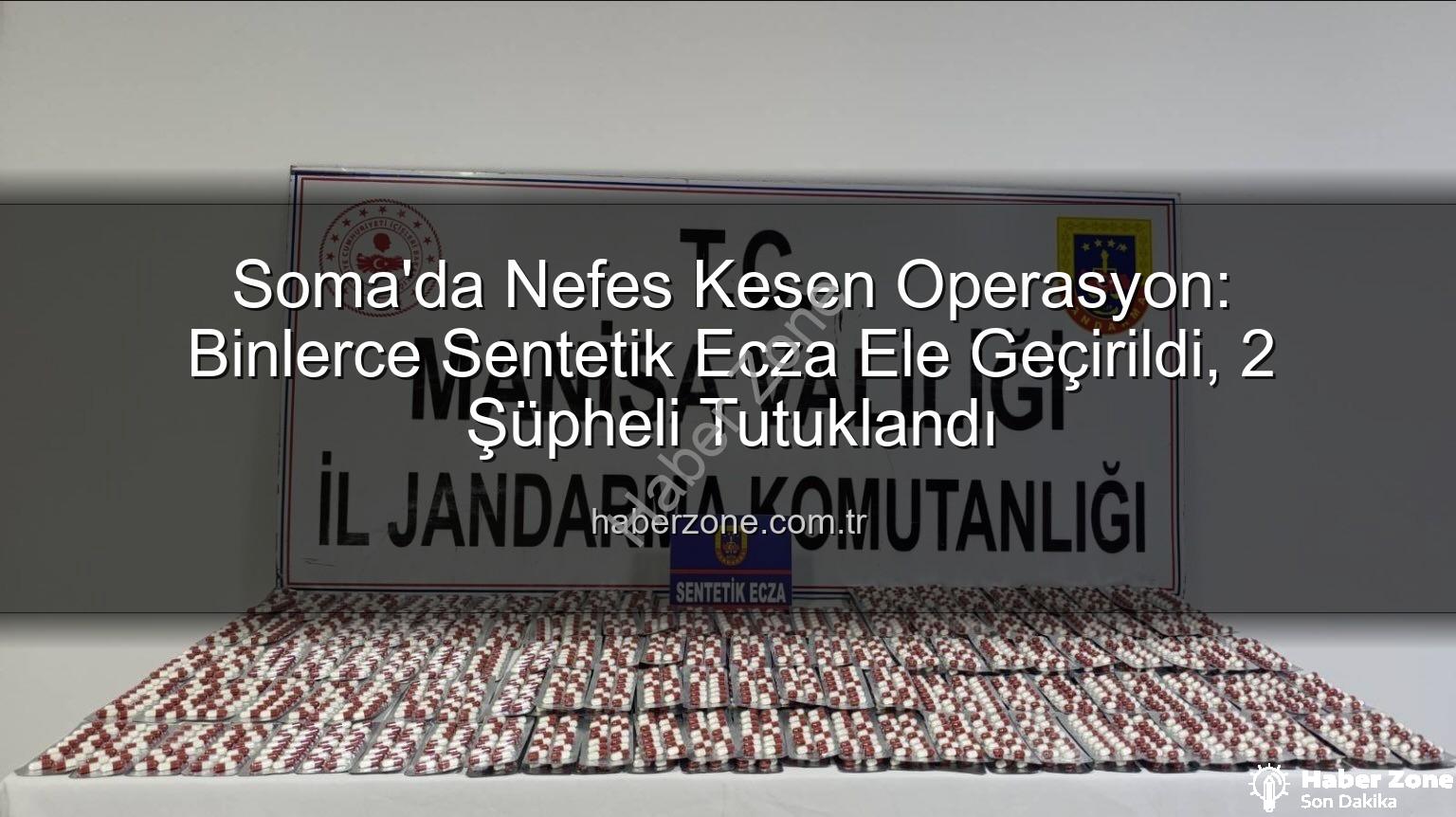 Soma sentetik ecza - Soma'da Nefes Kesen Operasyon: Binlerce Sentetik Ecza Ele Geçirildi, 2 Şüpheli Tutuklandı