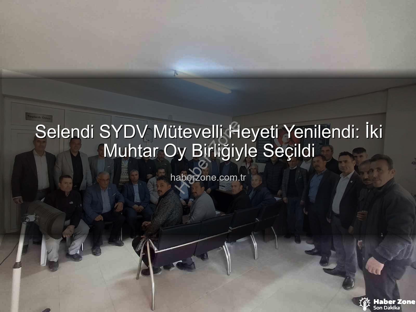 Selendi SYDV mütevelli heyeti - Selendi SYDV Mütevelli Heyeti Yenilendi: İki Muhtar Oy Birliğiyle Seçildi