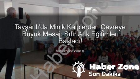 Tavşanlı’da Minik Kalplerden Çevreye Büyük Mesaj: Sıfır Atık Eğitimleri Başladı!